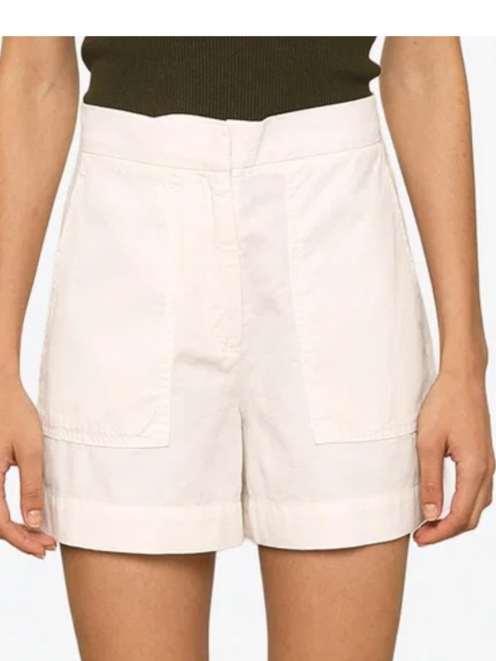 Vanessa Bruno Graviere Cream High-Rise Shorts